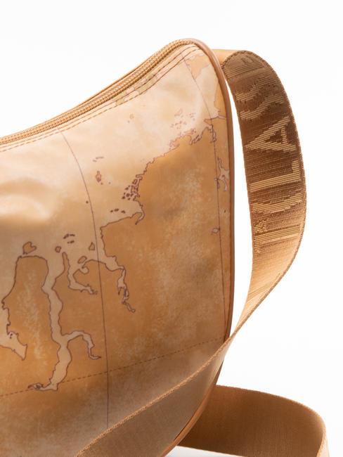 GEO CLASSIC Medium shoulder crescent bag NATURAL - Women’s Bags