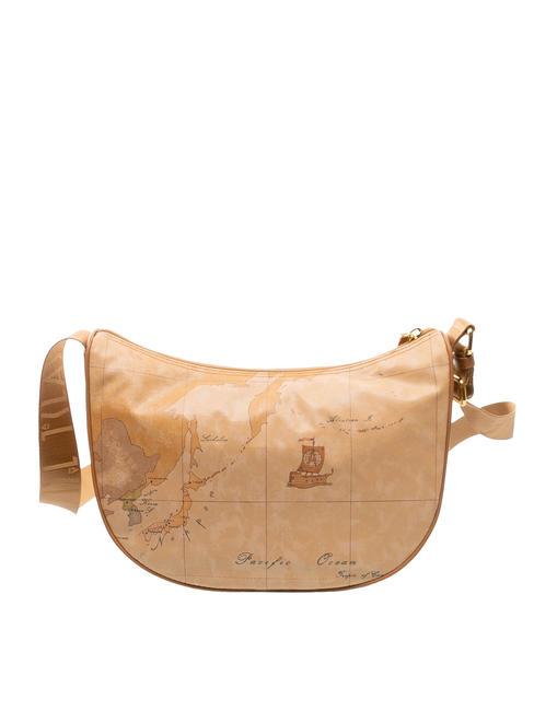 GEO CLASSIC Medium shoulder crescent bag NATURAL - Women’s Bags