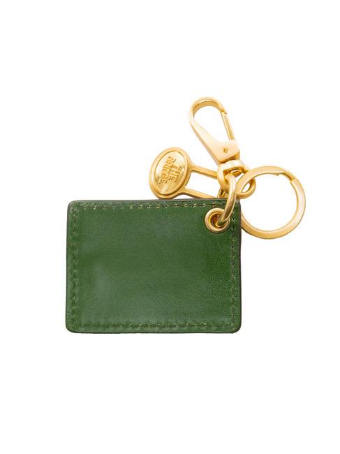 DUCCIO Key ring with leather charm english green abb. gold - Key holders