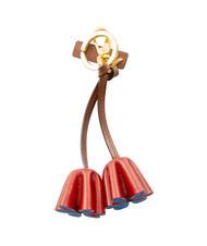 THE BRIDGE FLORENTIN Key ring with leather charm - Key holders