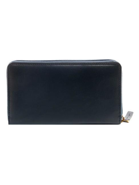 FLORENTIN Leather wallet BLUE NAVY GOLD - Women’s Wallets