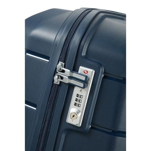 Trolley FLUX line, medium size blu navy - Rigid Trolley Cases