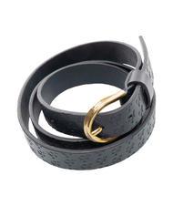 ROCCOBAROCCO EMBOSSED Leather belt blue - Belts - 3