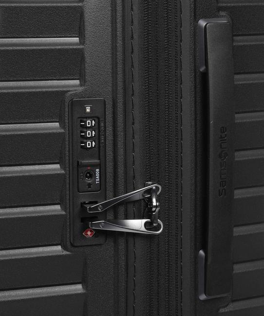 INTUO Extra large expandable trolley BLACK - Rigid Trolley Cases