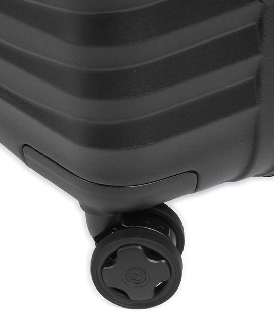 INTUO Extra large expandable trolley BLACK - Rigid Trolley Cases