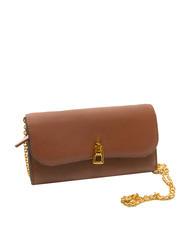 COCCINELLE MAGIE Leather clutch bag with chain shoulder strap - Women’s Bags
