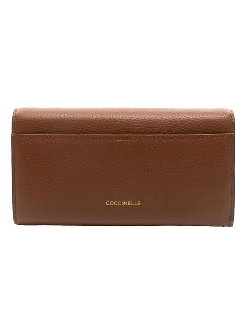 MAGIE Leather clutch bag with chain shoulder strap BRULE - Women’s Bags