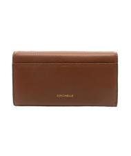 COCCINELLE MAGIE Leather clutch bag with chain shoulder strap BRULE - Women’s Bags - 3