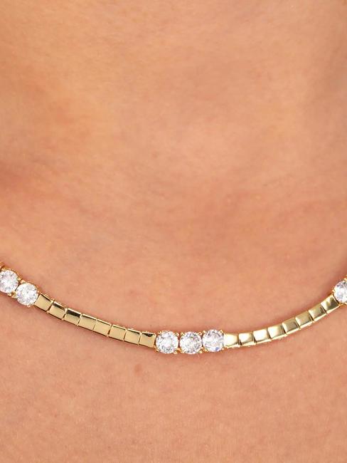 SCINTILLE Necklace with zircons gold - Necklaces