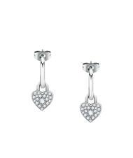MORELLATO ABBRACCIO Heart charm earrings with zircons blanc - Earrings - 4