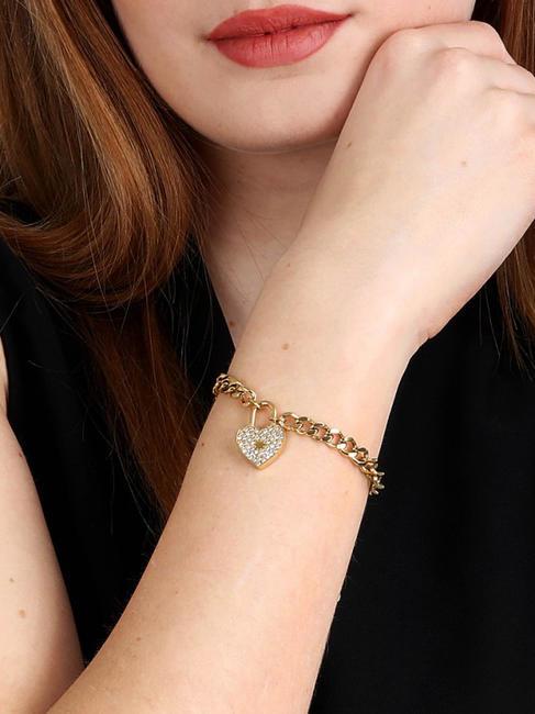 ABBRACCIO Heart charm bracelet gold - Bracelets