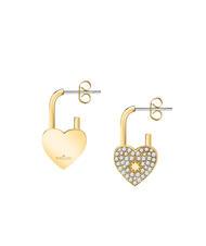 MORELLATO ABBRACCIO Heart earrings with zircons gold - Earrings - 3