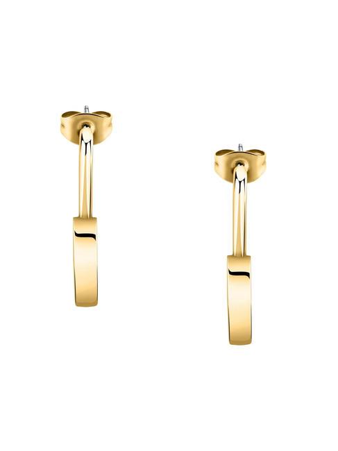 ABBRACCIO Heart earrings with zircons gold - Earrings