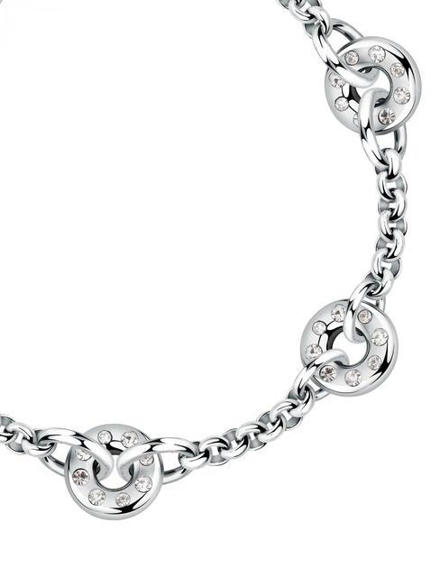 BAGLIORI Bracelet with 3 charms and zircons SILVER - Bracelets