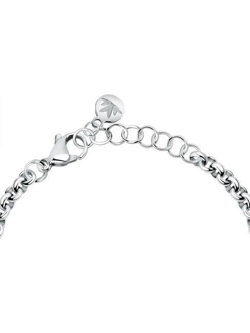 BAGLIORI Bracelet with 3 charms and zircons SILVER - Bracelets