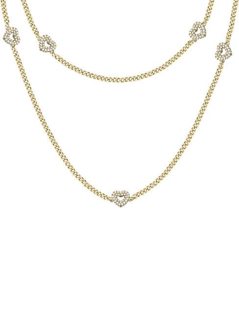INCONTRI Double twist necklace with hearts gold - Necklaces