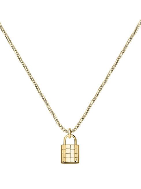 ABBRACCIO Necklace with padlock charm gold - Necklaces