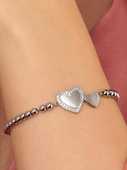 LOVE Bracelet with pendant SILVER - Bracelets