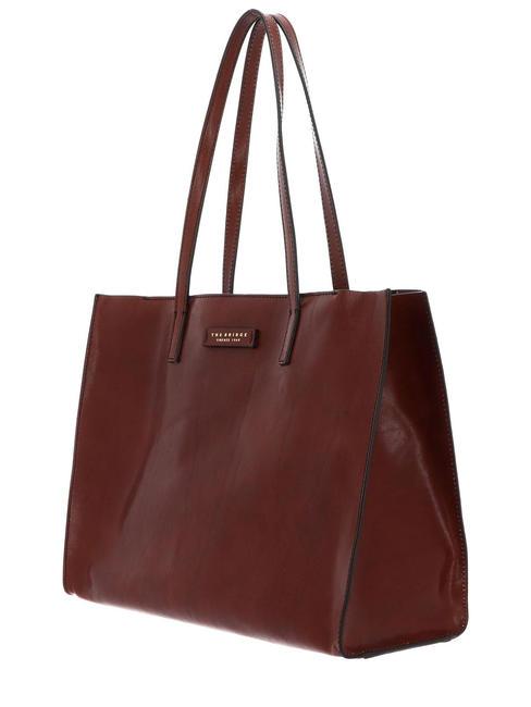 MIRRA  Shoulder bag, in leather BROWN - Women’s Bags