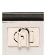 FURLA 1927 Mini leather handbag pearl and+black+sage c - Women’s Bags - 4