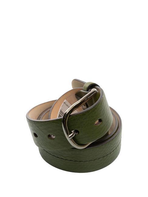 BRUNELLESCHI Leather belt cypress dk ruthenium - Belts