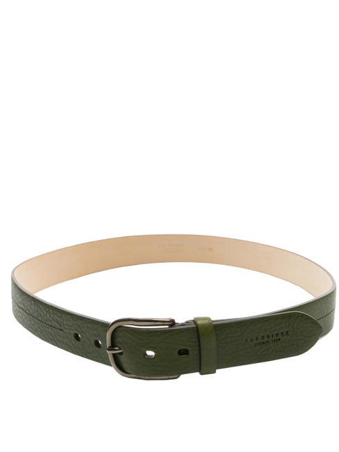 BRUNELLESCHI Leather belt cypress dk ruthenium - Belts