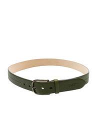 THE BRIDGE BRUNELLESCHI Leather belt cypress dk ruthenium - Belts - 3