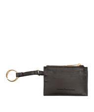 ROCCOBAROCCO LETTERING Leather card holder / key ring - Women’s Wallets