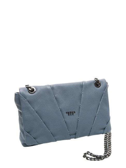 MIMOSA  Shoulder bag, in leather blue sky - Women’s Bags