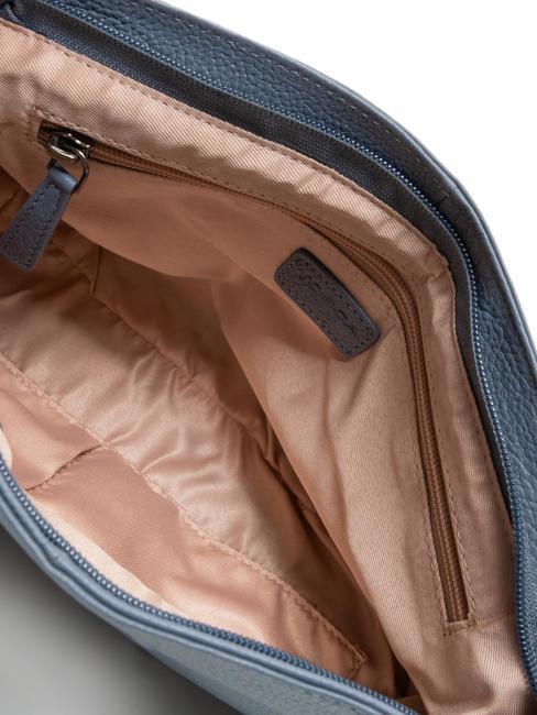 MIMOSA  Shoulder bag, in leather blue sky - Women’s Bags