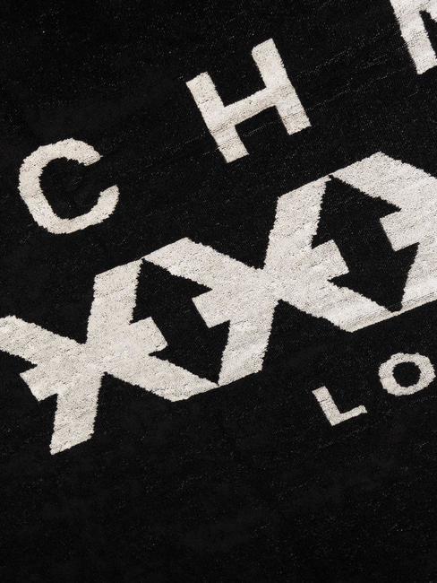 MALTBY  Cotton beach towel black - Travel Accessories