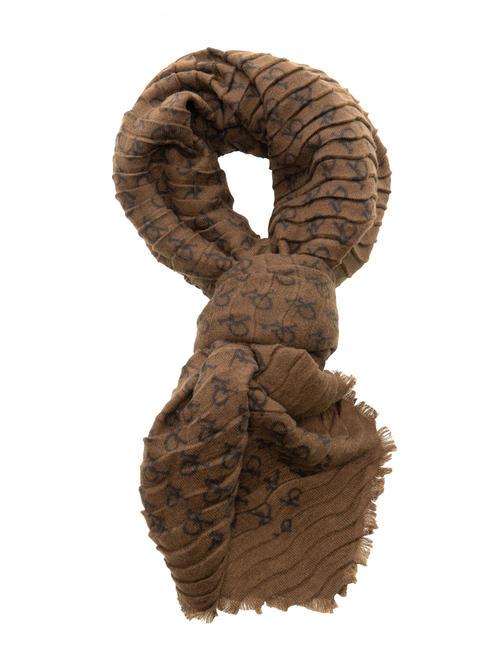 LOGO ALL OVER Scarf Brown - Scarves