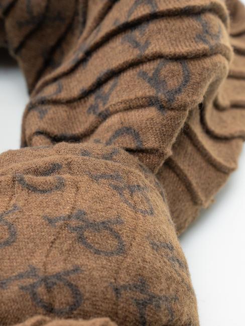 LOGO ALL OVER Scarf Brown - Scarves
