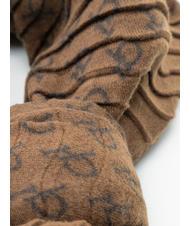 ROCCOBAROCCO LOGO ALL OVER Scarf Brown - Scarves - 3