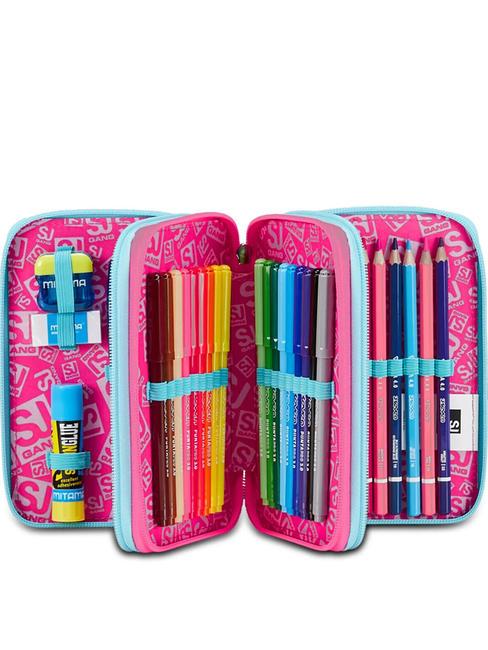 PINKFUR GIRL Pencil case with complete school kit radiance blue - Cases and Accessories