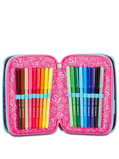 PINKFUR GIRL Pencil case with complete school kit radiance blue - Cases and Accessories