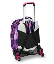 SEVEN DETACH BUBBLE STREET Detachable double backpack trolley ROSE VIOLET - Backpack trolleys - 3