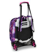 SEVEN DETACH BUBBLE STREET Detachable double backpack trolley ROSE VIOLET - Backpack trolleys - 4