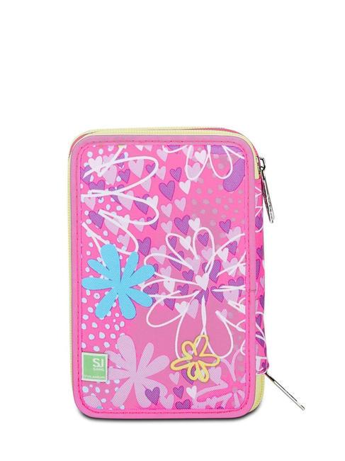 UNICORN LED Pencil case with complete school kit BLACK STRIPED FOREST - Cases and Accessories