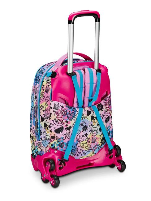 COLORJAM 3 in 1 trolley backpack, detachable IBIS ROSE - Backpack trolleys