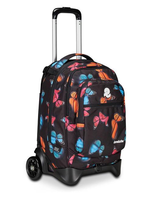 NEW WAY NEW PLUG Fantasy Backpack with detachable trolley blurry butterfly - Backpack trolleys