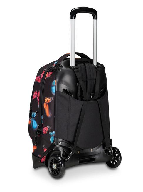 NEW WAY NEW PLUG Fantasy Backpack with detachable trolley blurry butterfly - Backpack trolleys