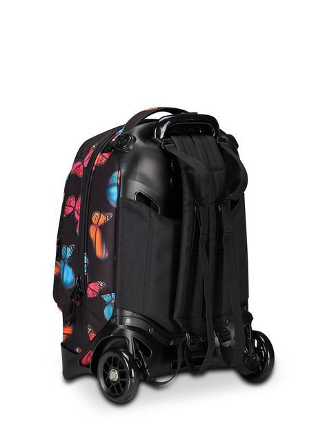 NEW WAY NEW PLUG Fantasy Backpack with detachable trolley blurry butterfly - Backpack trolleys