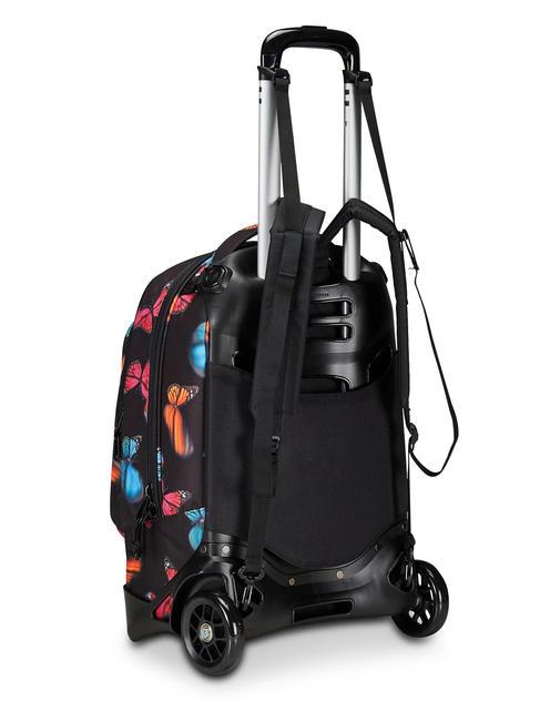 NEW WAY NEW PLUG Fantasy Backpack with detachable trolley blurry butterfly - Backpack trolleys