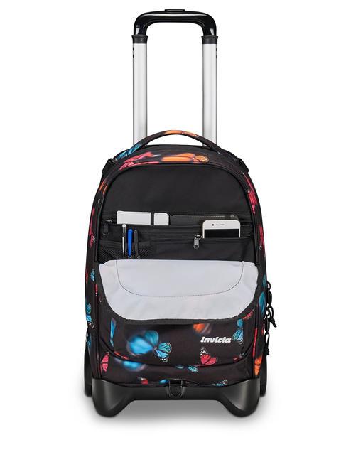 NEW WAY NEW PLUG Fantasy Backpack with detachable trolley blurry butterfly - Backpack trolleys