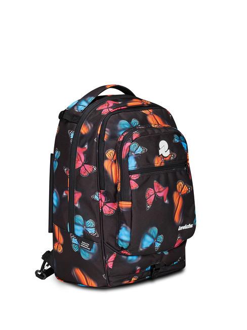 NEW WAY NEW PLUG Fantasy Backpack with detachable trolley blurry butterfly - Backpack trolleys