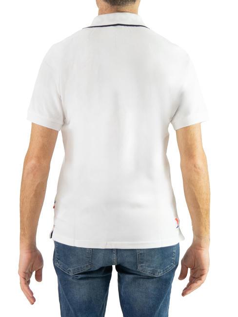 SAINT-TROPEZ Short sleeve polo shirt in cotton white - Polo shirt