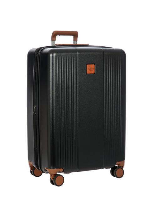 FERRARA Medium trolley, expandable Black - Rigid Trolley Cases