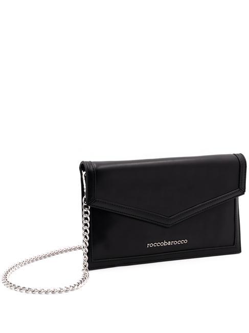 MAIL LEOPARD  Hand clutch bag, with shoulder strap black - Women’s Bags