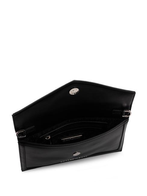MAIL LEOPARD  Hand clutch bag, with shoulder strap black - Women’s Bags